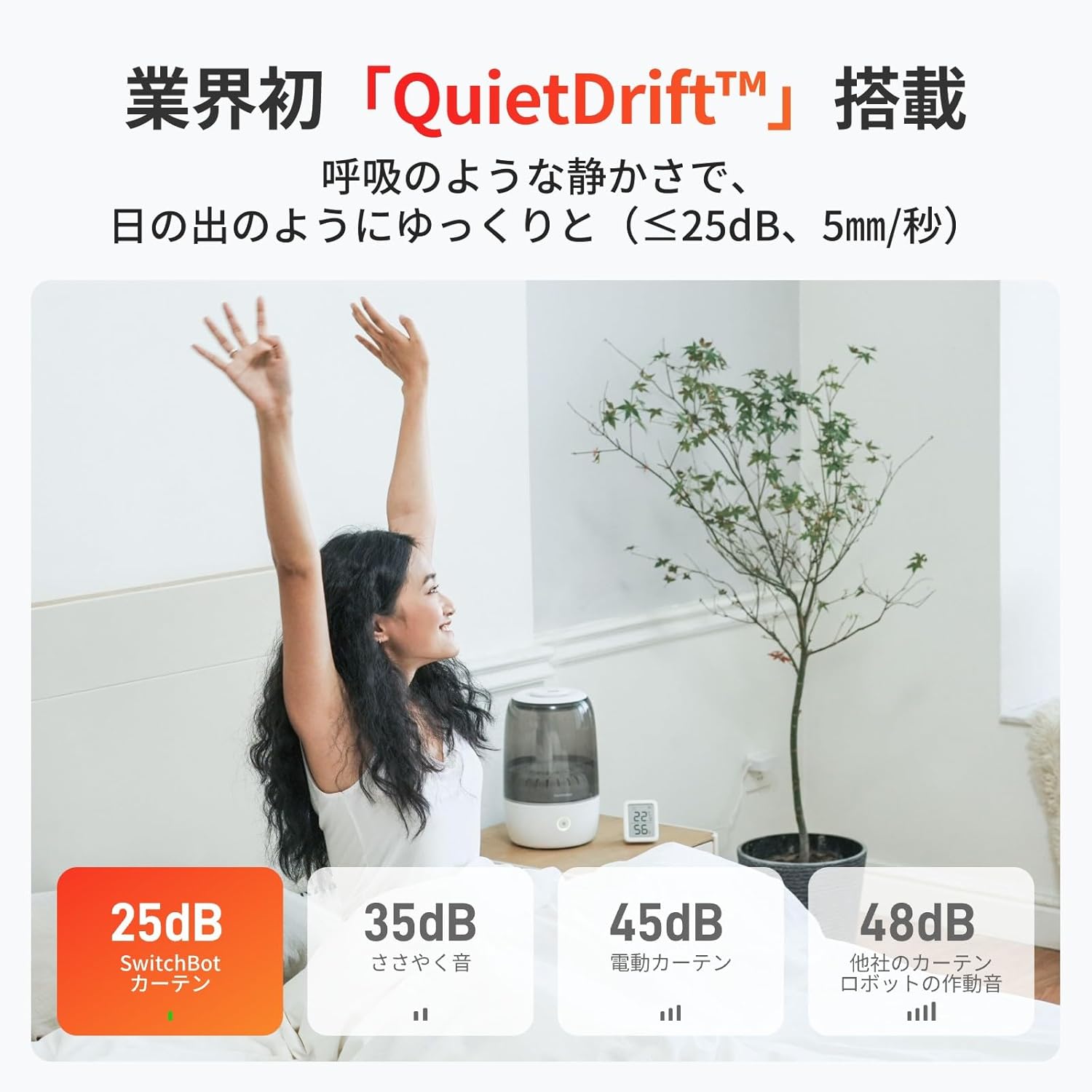 SwitchBot（スイッチボット） カーテン 第3世代 ソーラーパネル付き