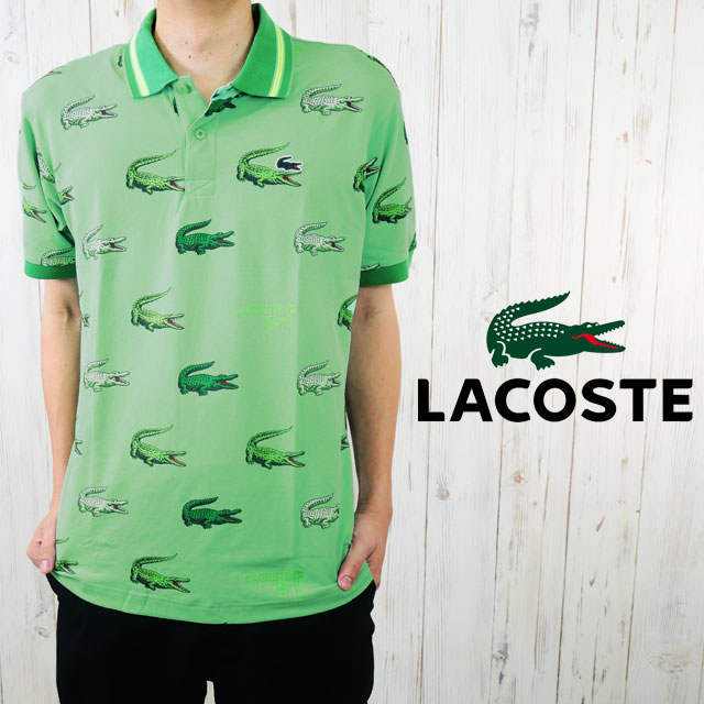 LACOSTE（ラコステ） 爆買 トップス メンズ ウルトラドライ総柄ゴルフ