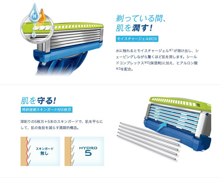 シック ハイドロ5 パワーセレクト 替刃 ( 8コ入 )/ : 爽快ドラッグ