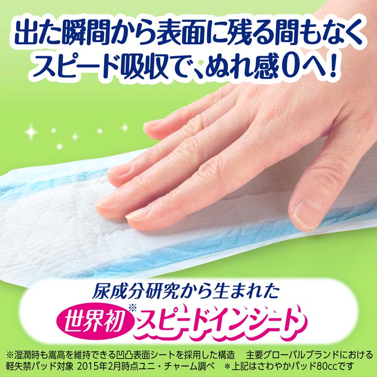 ライフリー さわやかパッド 80cc 女性用 尿ケアパッド 23cm ( 20枚入
