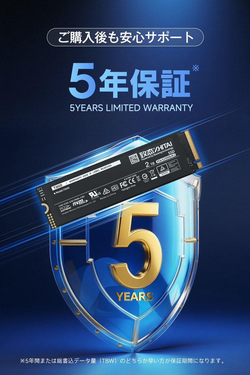 ZHITAI ポイント2倍 YMTC ZHITAI 1TB 内蔵SSD M.2 2280 R:7000MB/s W