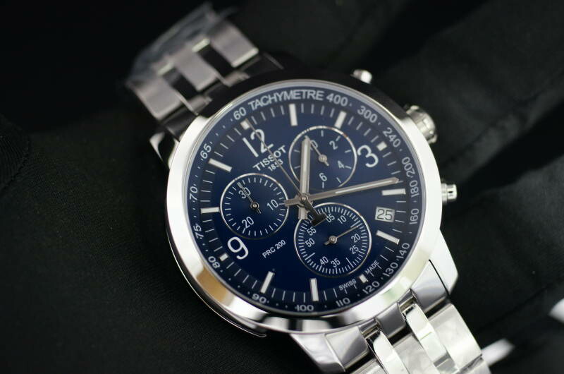 PRC 国内正規品TISSOT ティソ PRC200 クロノグラフ 20気圧防水 ブルー