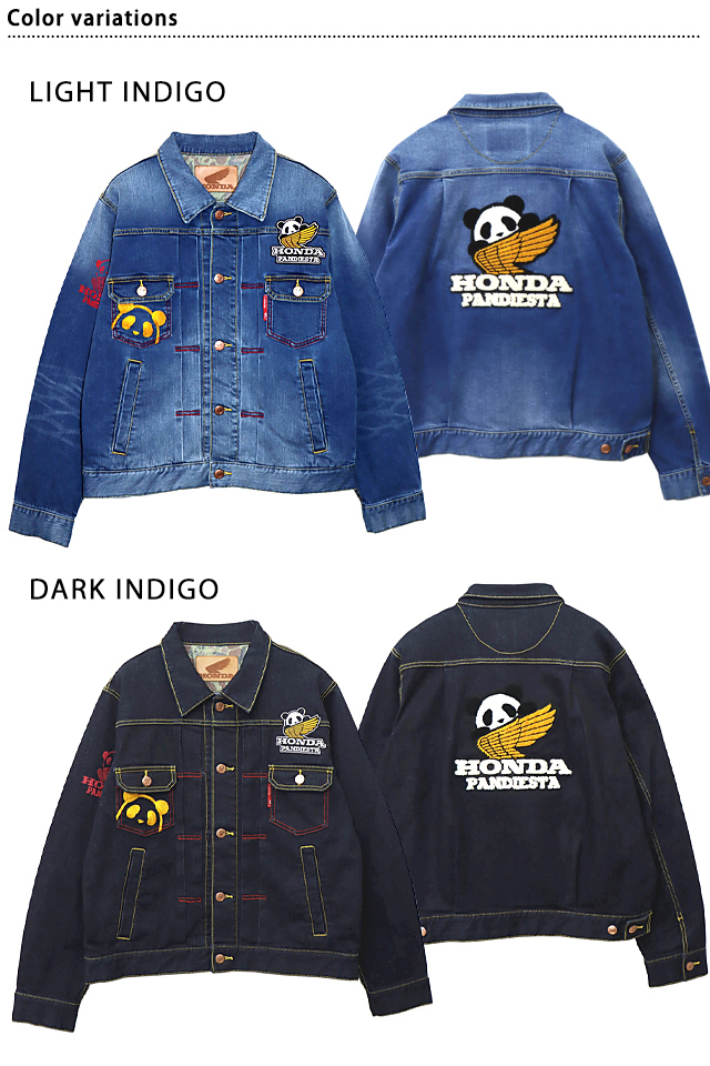 HONDA×PANDIESTA WINGロゴデニムジャケット PANDIESTA JAPAN 533511