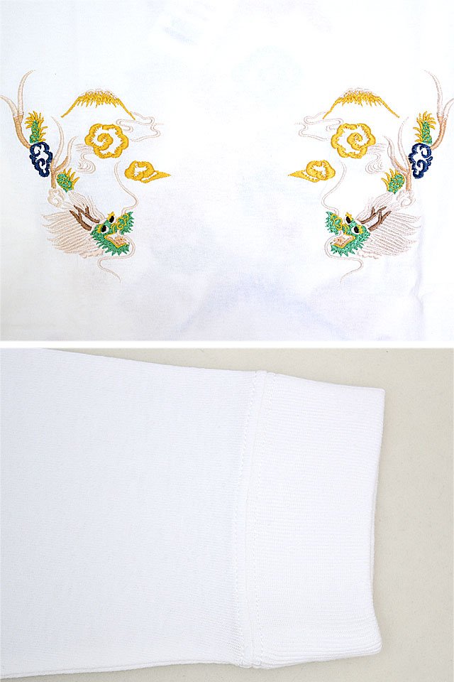 スカ刺繍ロングTシャツ「DRAGON」 テーラー東洋 TT69470 和柄 和風 龍