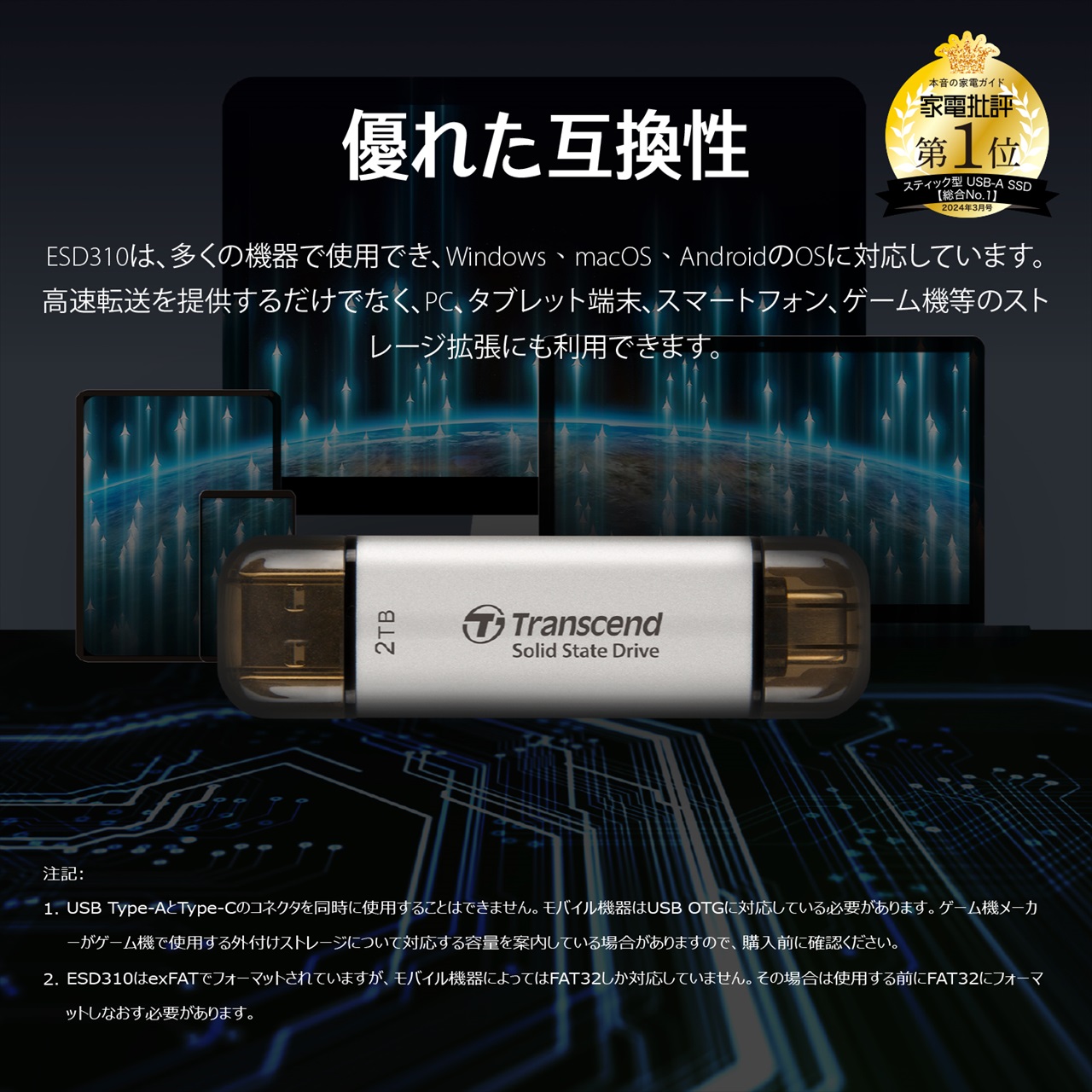 SANWA SUPPLY（サンワサプライ） スティック型SSD SSD 外付け 1TB