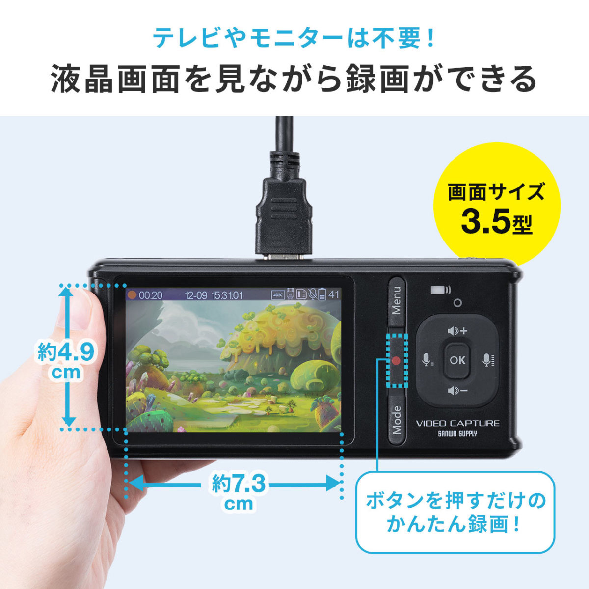 SANWA SUPPLY（サンワサプライ） ビデオキャプチャー HDMI RCA