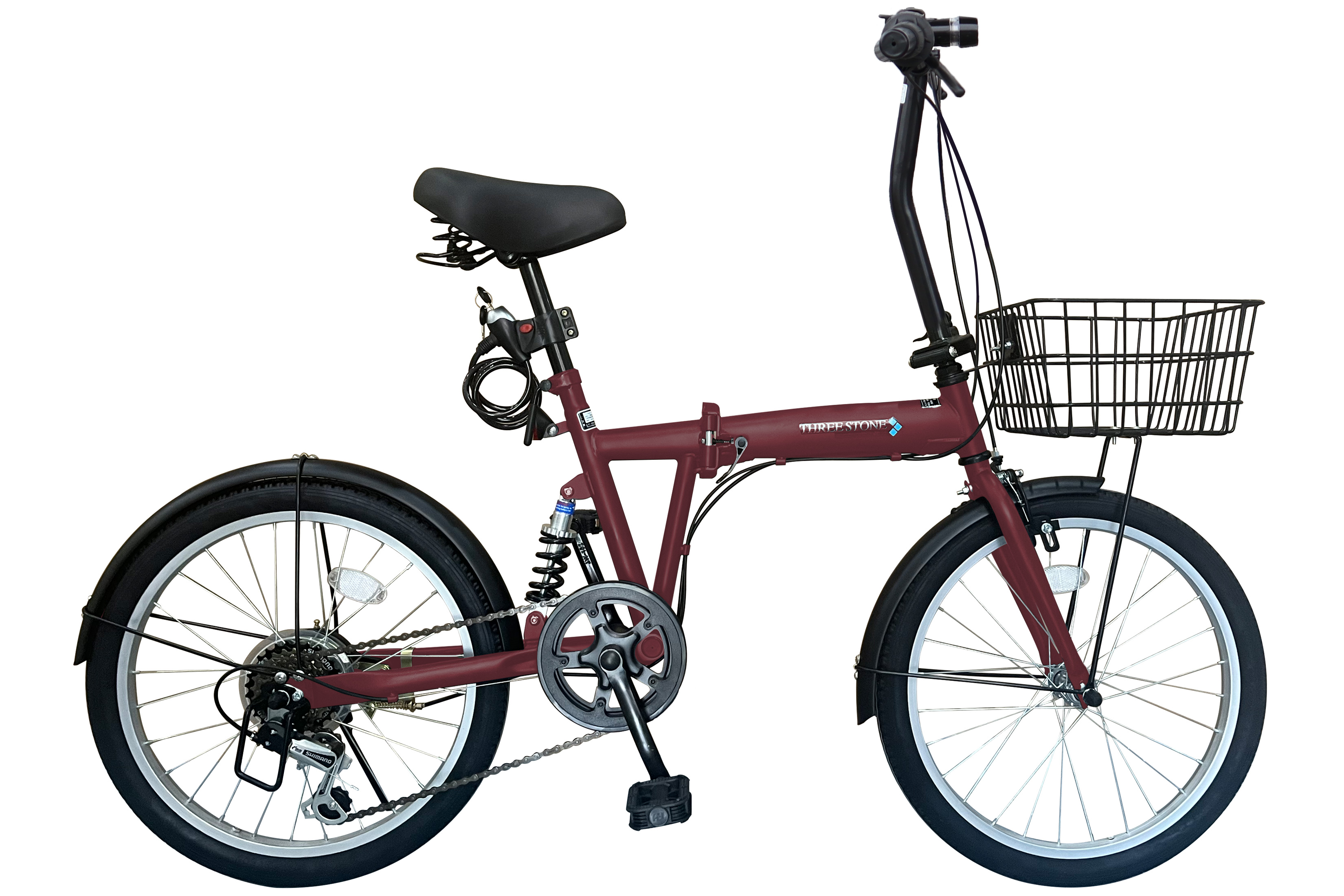 アイジュサイクル ノーパンク 折りたたみ自転車 20インチ シマノ 6段