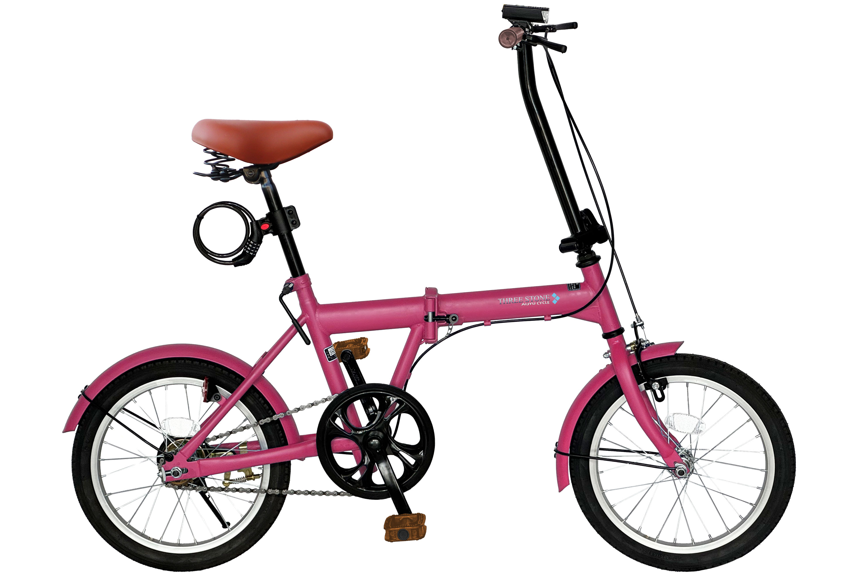 アイジュサイクル ノーパンクタイヤ 折りたたみ自転車 16インチ