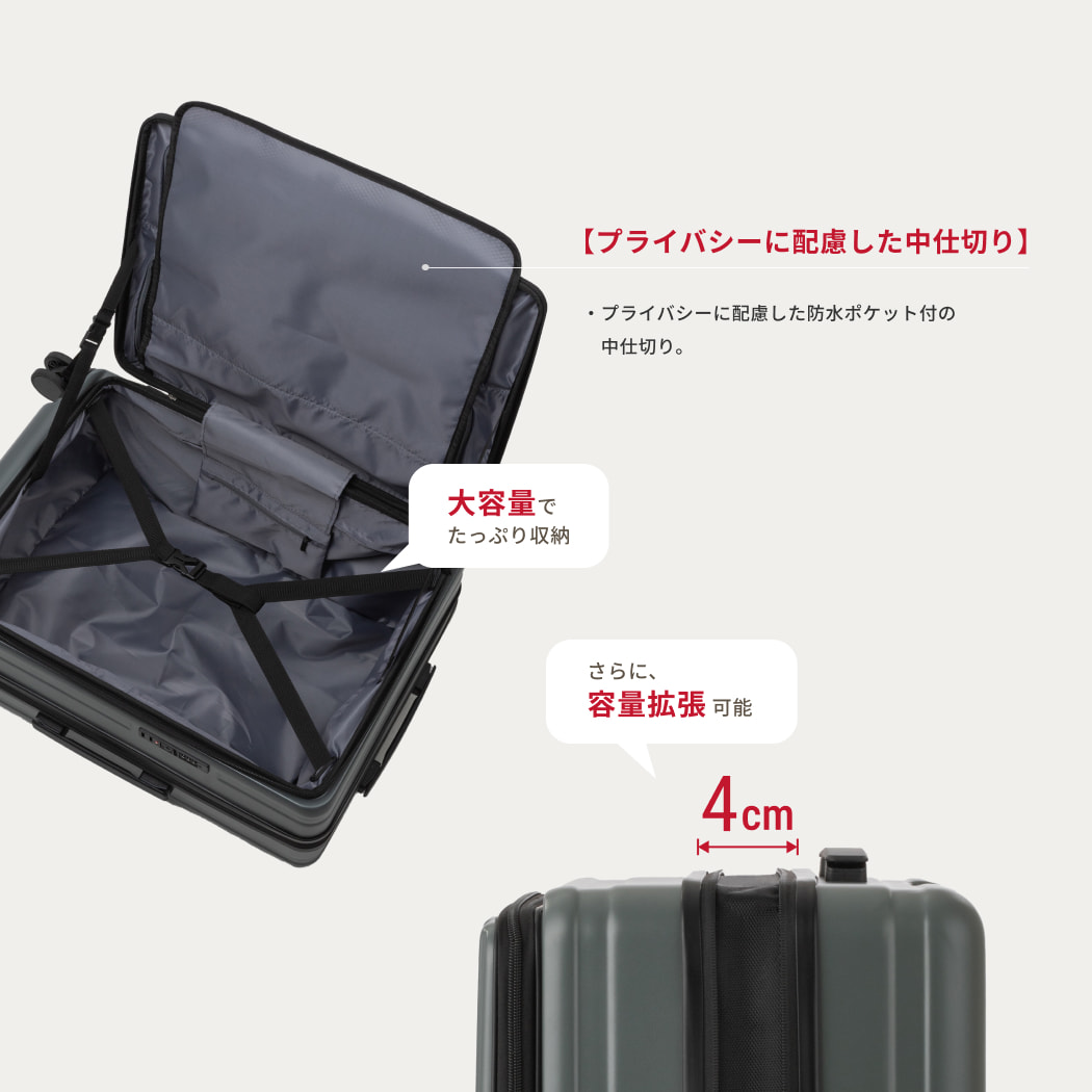 LW 48cm 5524-48 スーツケース キャリーケース ファスナータイプ