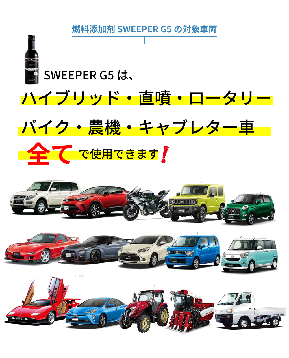 TEITO 日本製 燃料添加剤 SWEEPER G5 200ml 燃料タンクに入れるだけ