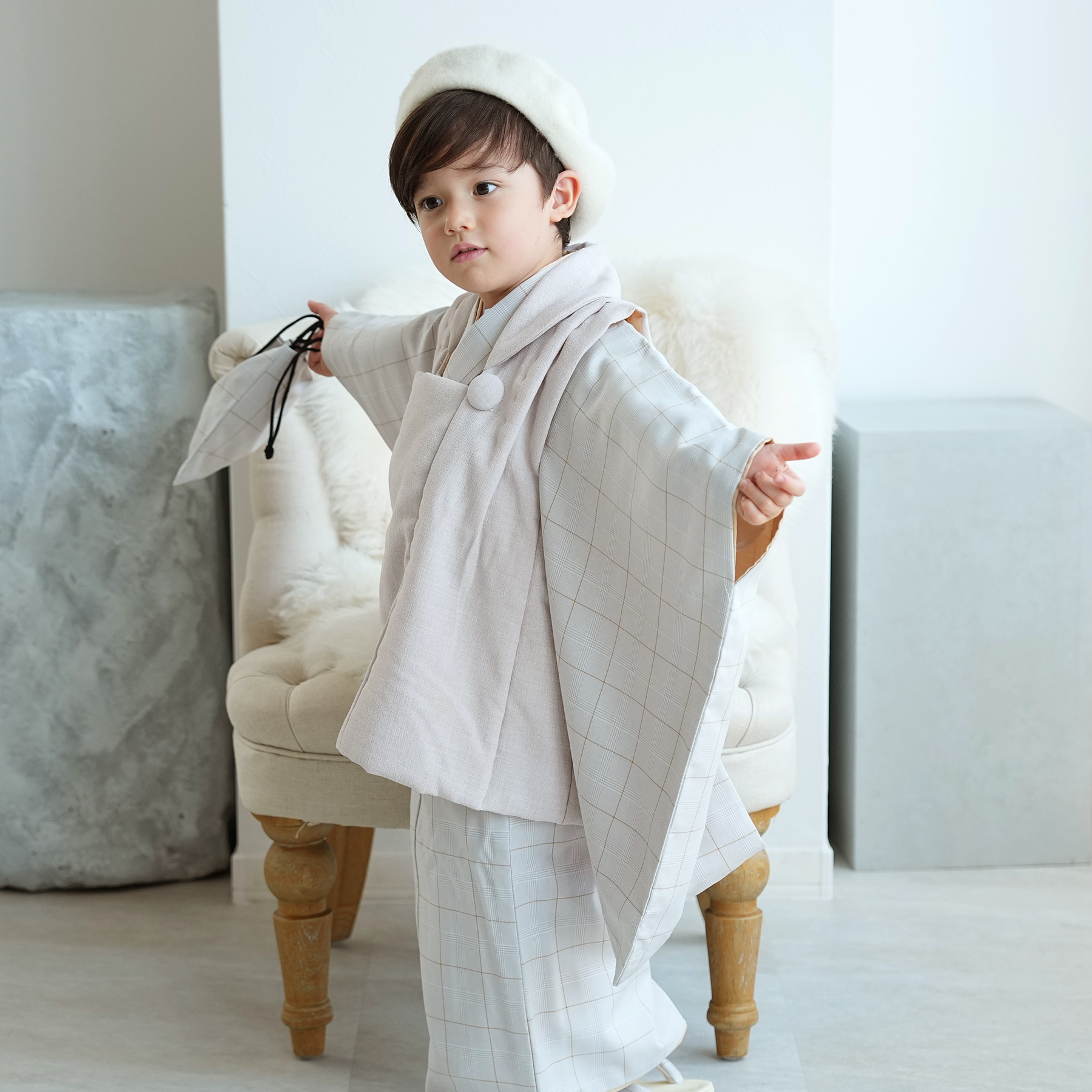 レンタル 七五三 3歳 男の子 セット utatane 古典柄 レトロ