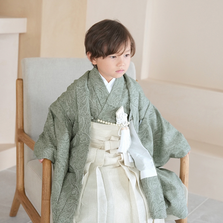 レンタル 七五三 5歳 着物 男の子 袴 utatane レトロ ナチュラル