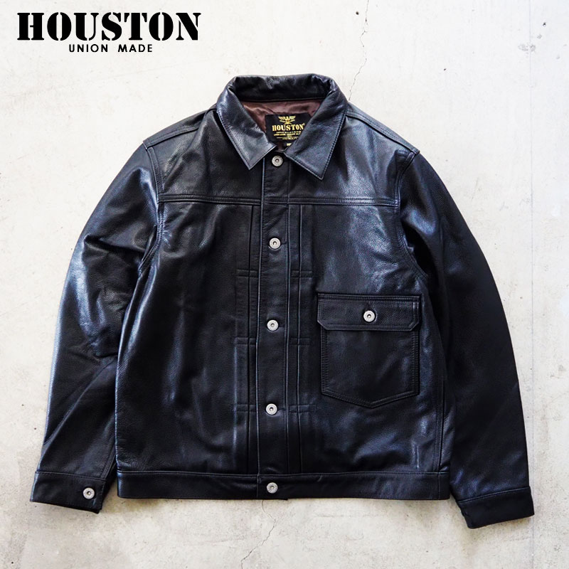 HOUSTON（ヒューストン） レザージャケット メンズ 本革 カウレザー