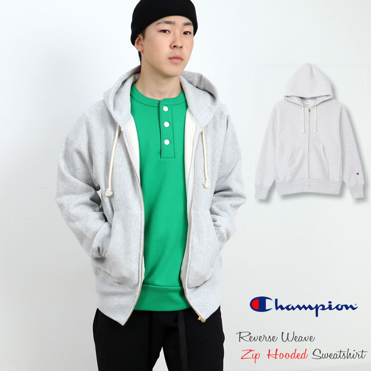 Champion（チャンピオン） ジップパーカー リバースウィーブ ジップ