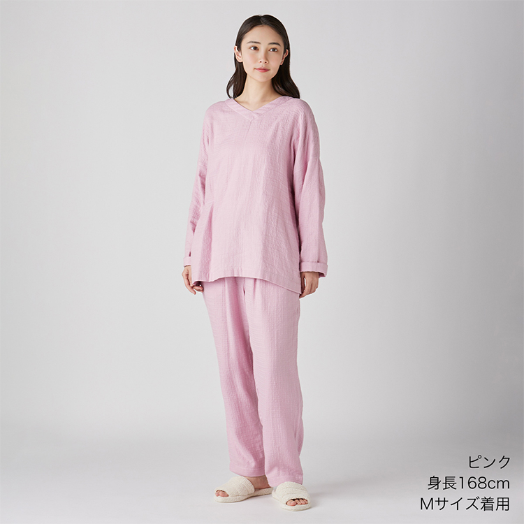 UCHINO ガーゼパジャマ 男女兼用 長袖 秋冬 | マシュマロガーゼ