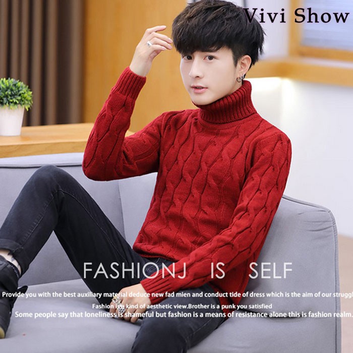 タートルネック ニット メンズ タートルニット セーター ハイネック