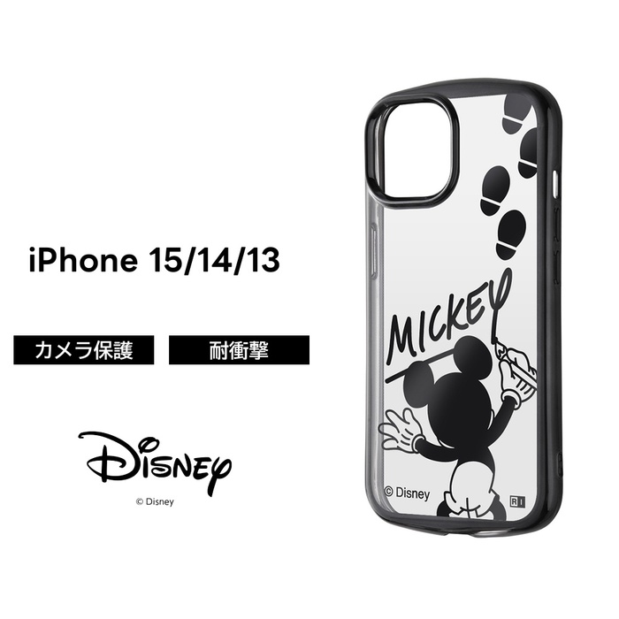 Disney（ディズニー） iPhone 15 ケース メタリック クリアケース
