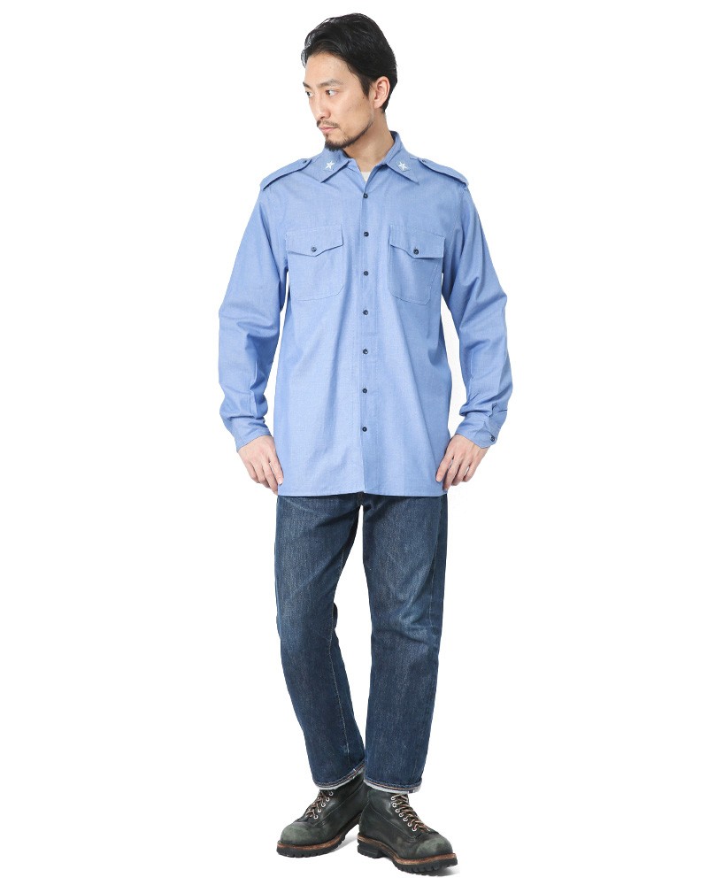 MILITARY（ミリタリー） 実物 新品 イタリア軍 シャンブレーワーク