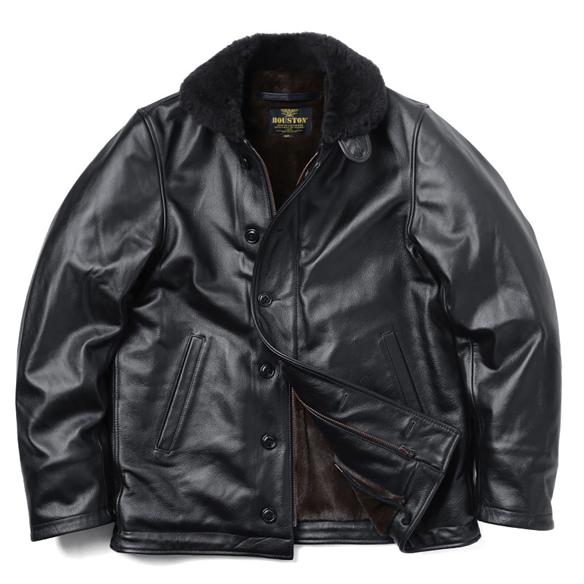 HOUSTON（ヒューストン） 8177 レザー N-1 デッキジャケット レザー
