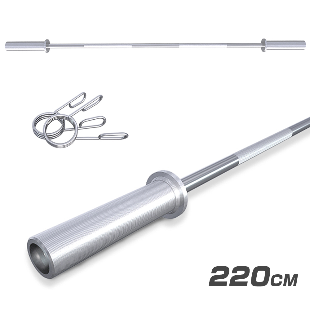 即納！バーベルシャフト 120cm 180cm 220cm 直径50mm ストレートバー