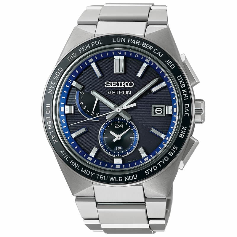 ASTRON セイコー 腕時計 アストロン SEIKO メンズ ブラック シルバー