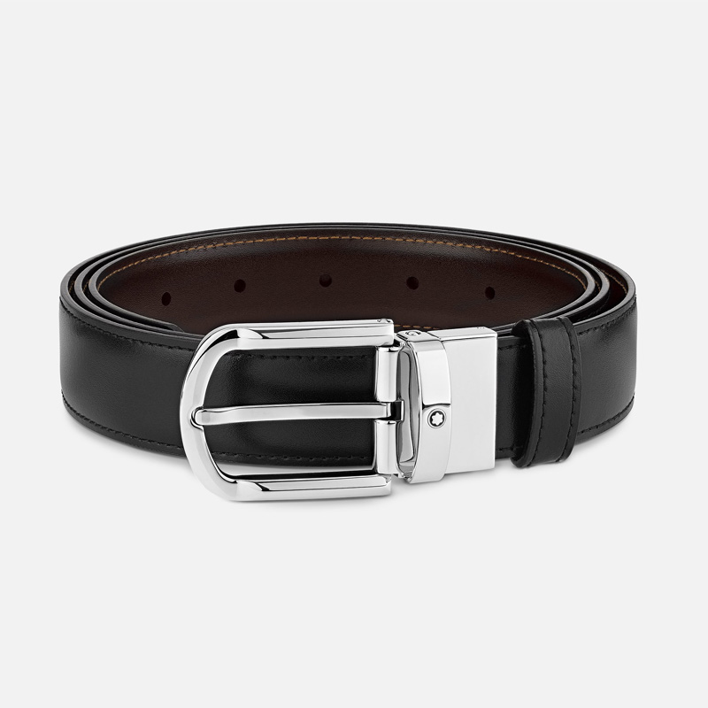 MONTBLANC（モンブラン） メンズ レザー ベルト リバーシブル カット