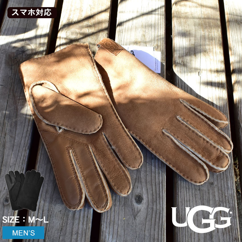 UGG（アグ） 手袋 メンズ ホイップステッチ シープスキン グローブ UGG