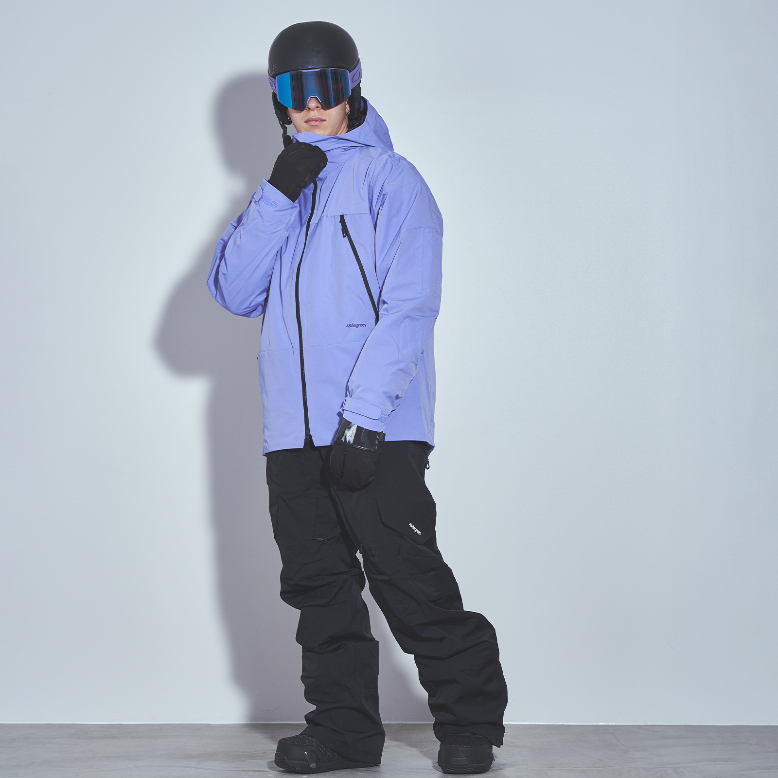 43DEGREES スノーボードウェア スキーウェア メンズ 上下 セット