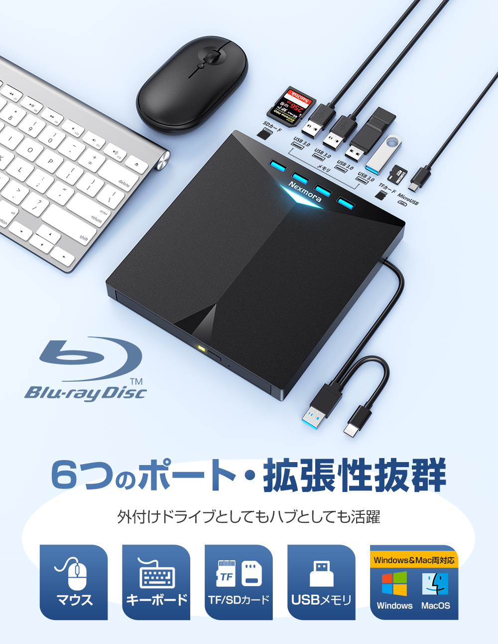 ブルーレイドライブ DVDドライブ CD/DVDプレイヤー CD/DVD読取/書込