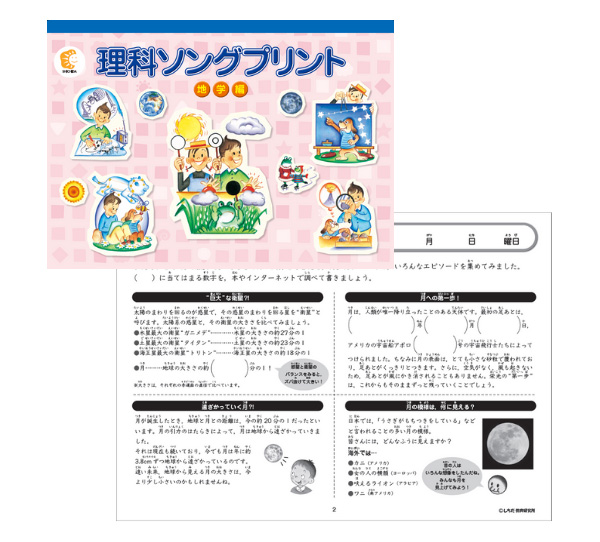 特典付 七田式 社会科・理科ソング ソングプリント 5科目セット 日本