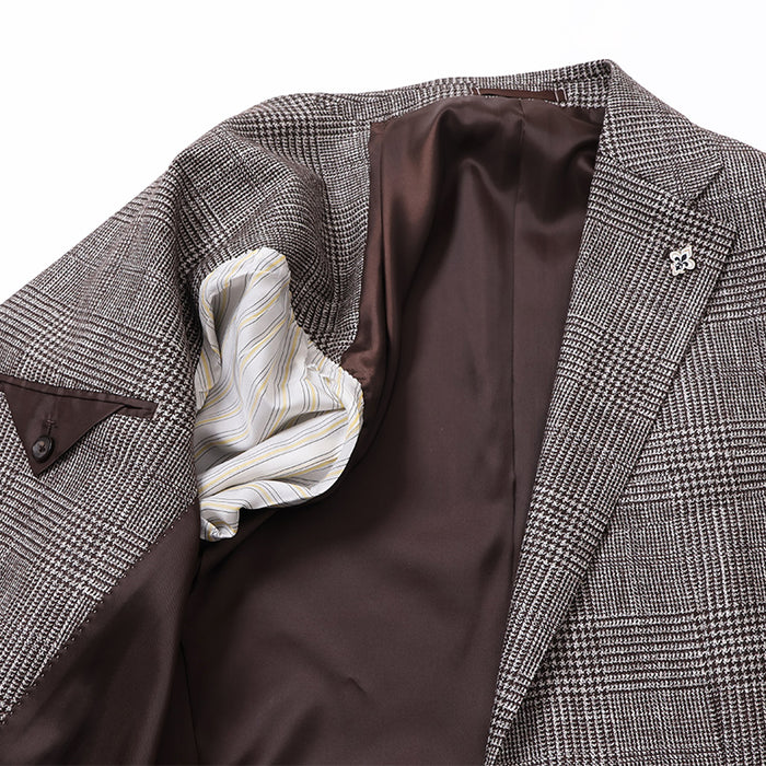 Fly Jacket】ロロピアーナグレンチェックジャケット【Made in Japan