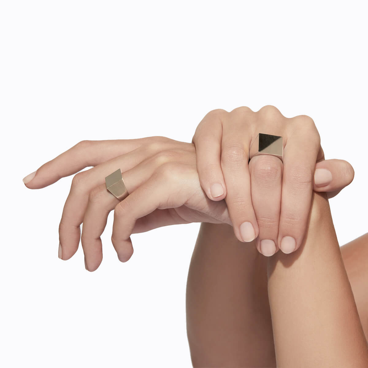 Signet Square Ring L - SHIHARA