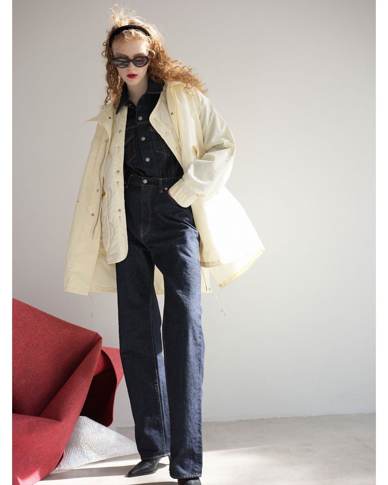 Shinzone（シンゾーン）】MARILYN DENIM(NAVY) デニムパンツ