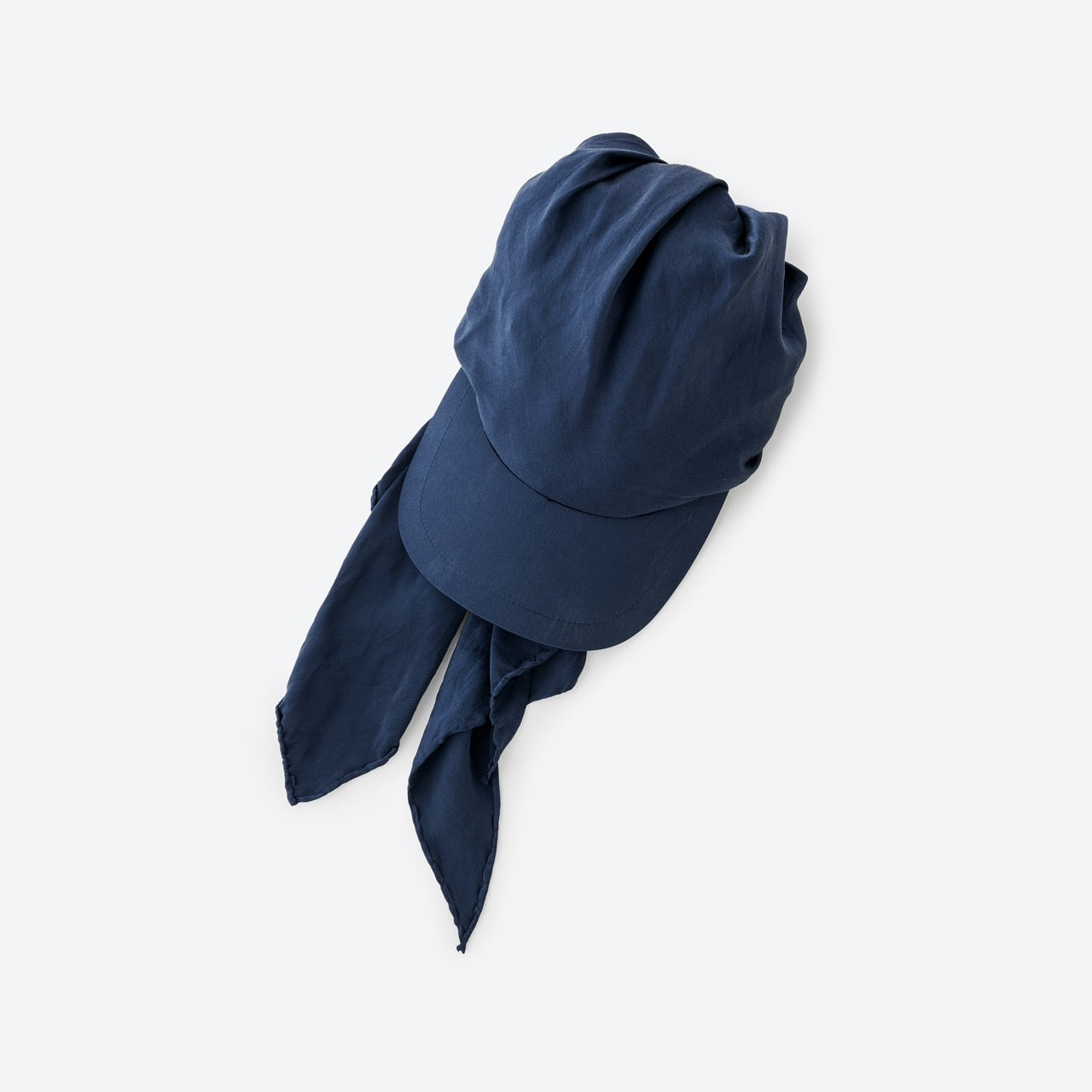 SILK SCARF CAP/ NAVY – SHISHIKUI