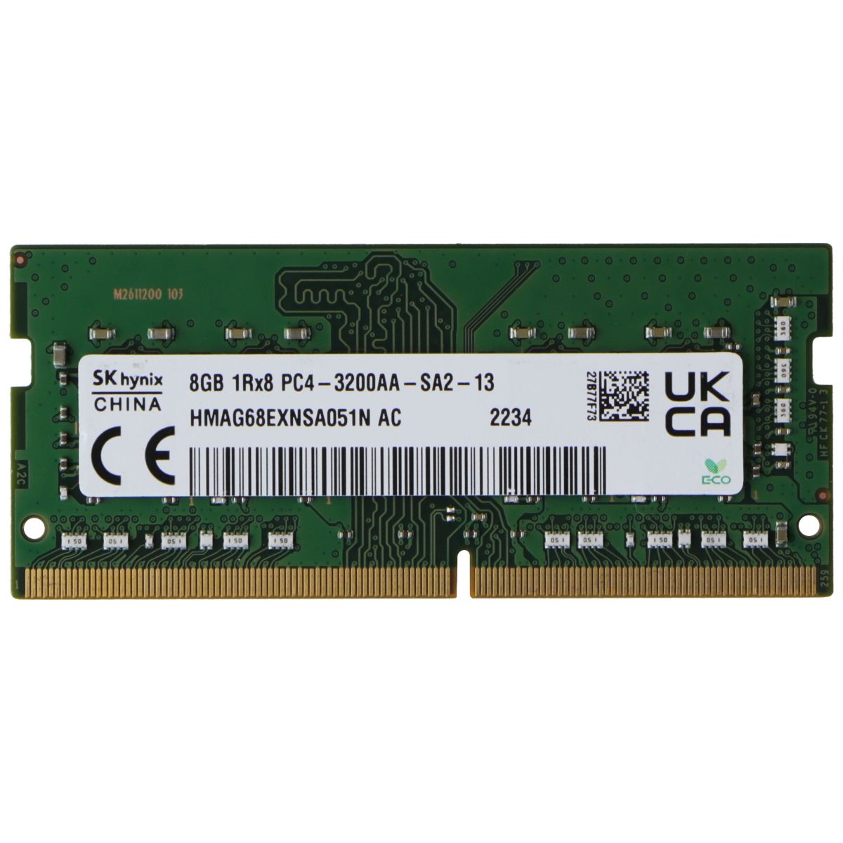 SK Hynix (8GB) DDR4 PC4-3200AA 1Rx8 Laptop RAM Memory (HMAG68EXNSA051N