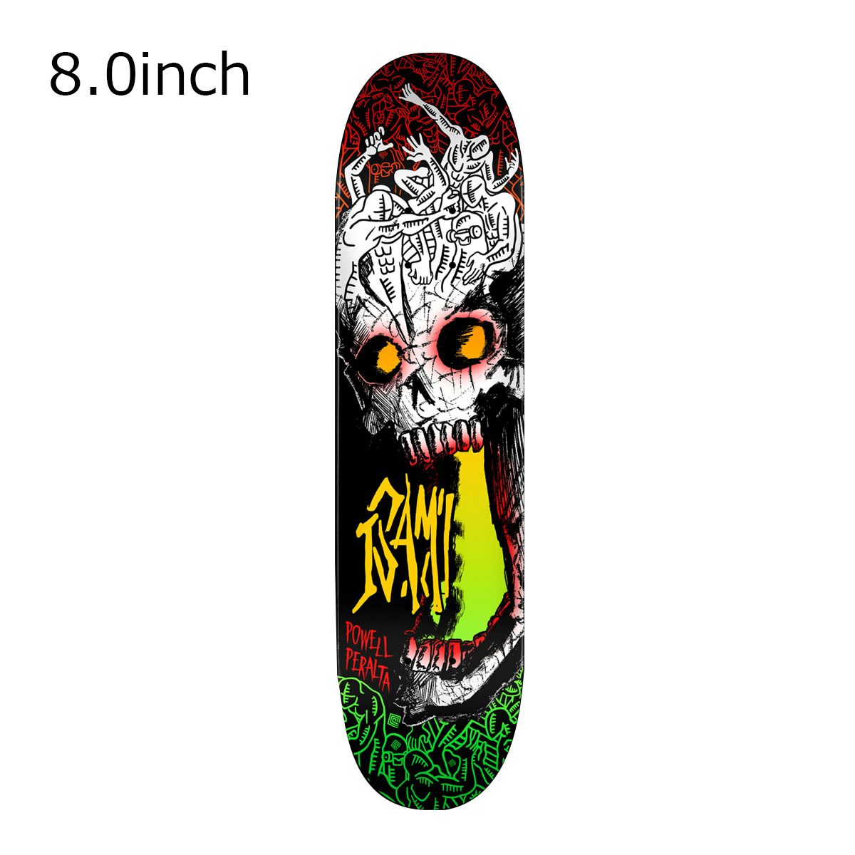 パウエルペラルタ スケート ボード デッキ スカル アンド ソード