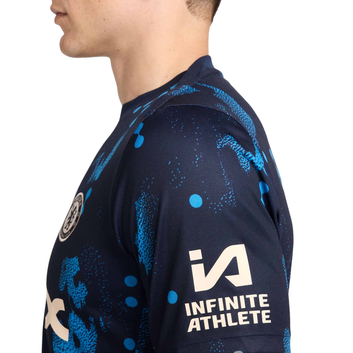 Nike Chelsea Academy Pro Pre-Match Jersey Soccer FN9646-452 Navy Blue