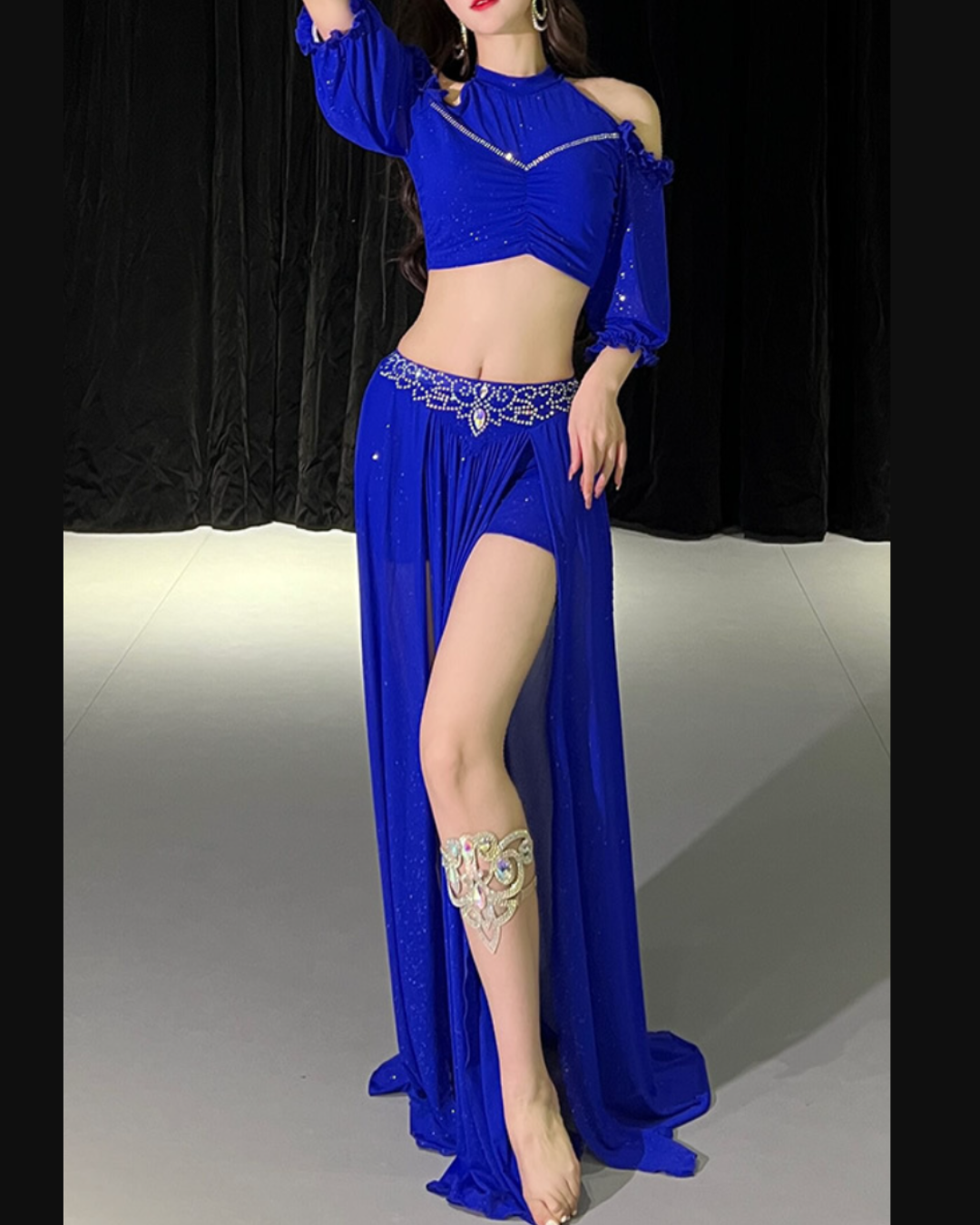 送料無料】即納 ベリーダンス レッスン着 レッスンウェア セットアップ