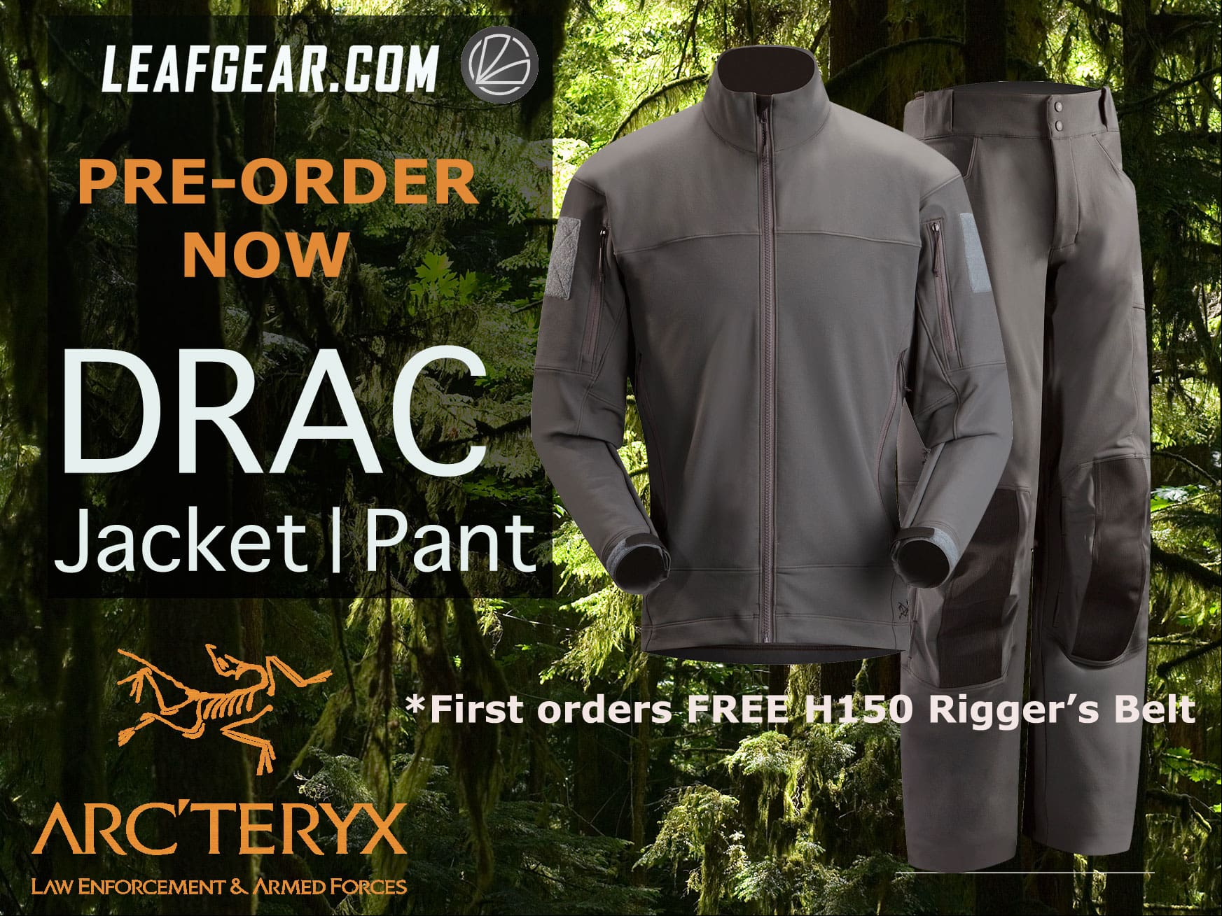 Arc'teryx LEAF Drac Jacket and Pant Hitting Europe | Soldier