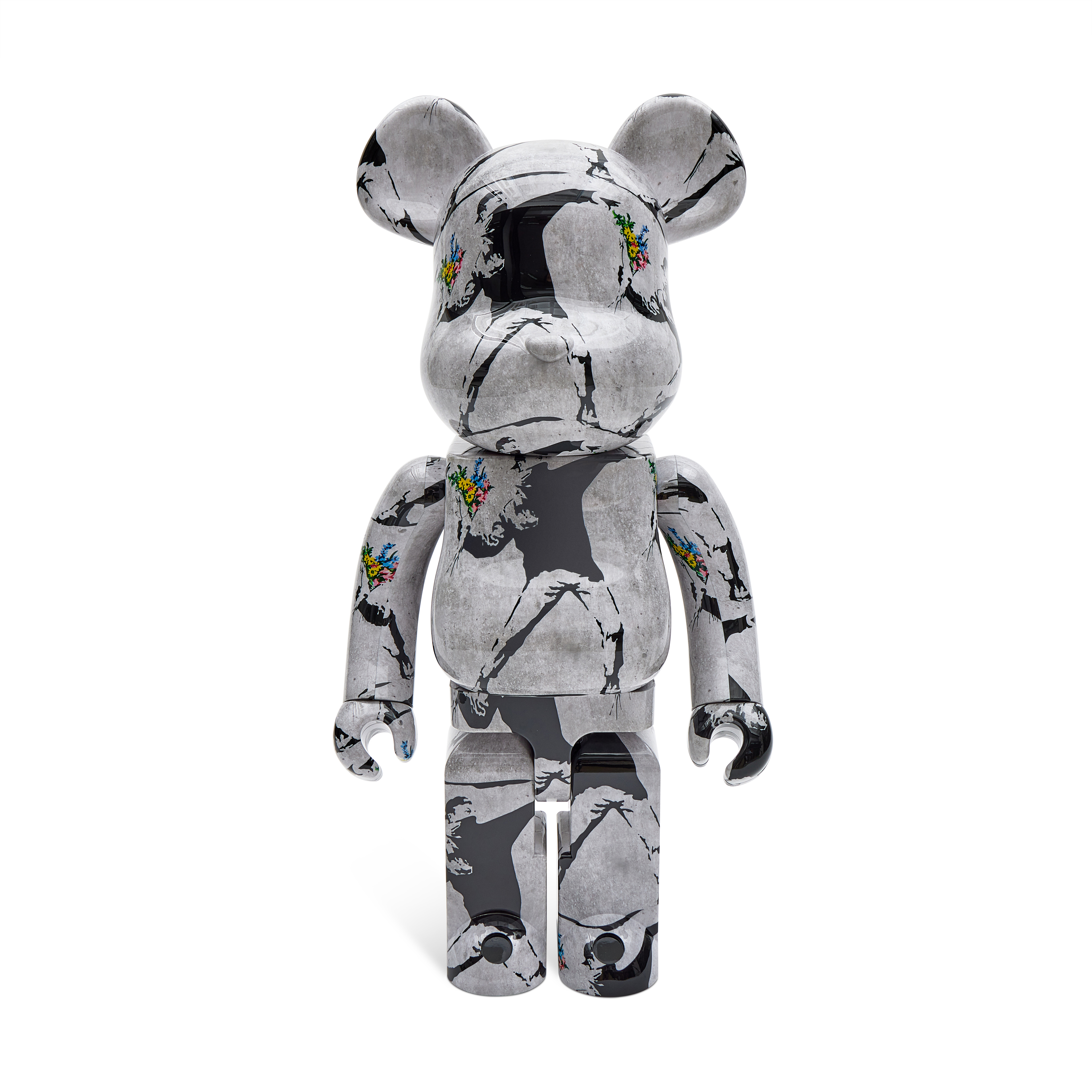 Medicom Toy BEARBRICK Banksy Flower Bomber 1000% Available For