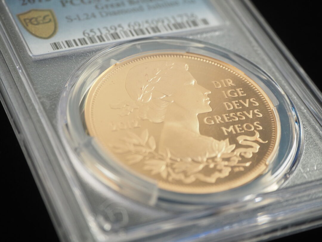 2013年ジョージ王子洗礼記念5ポンド金貨 NGC PF70UC - ソブリンハブ