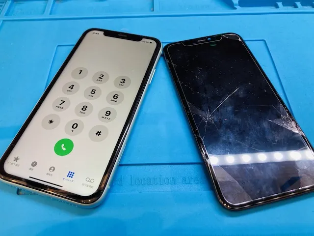 iPhone11の画面割れ、液漏れで画面が見えない… | お近くのiPhone修理