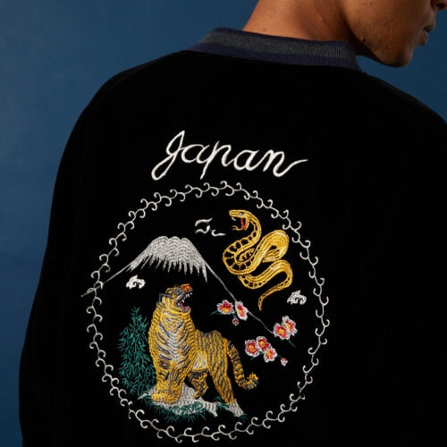 スカジャンの最高傑作はBLUE BLUE JAPANで見つかる」人気の虎×富士