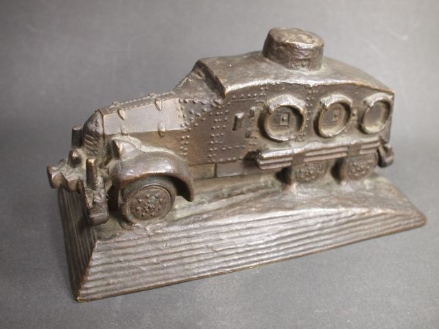 朝倉文夫 ブロンズ像 満州事変記念 九一式広軌牽引車 置物 – smileantiques