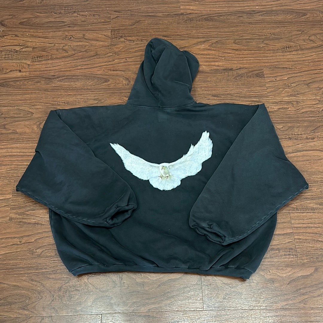Yeezy x Gap x Balenciaga Dove Black Hoodie (Sun Damage) – Sports