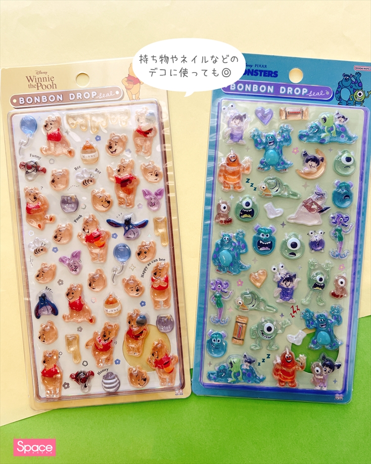 ディズニー ボンボンドロップシール【おすすめ紹介 / キャラクター商品