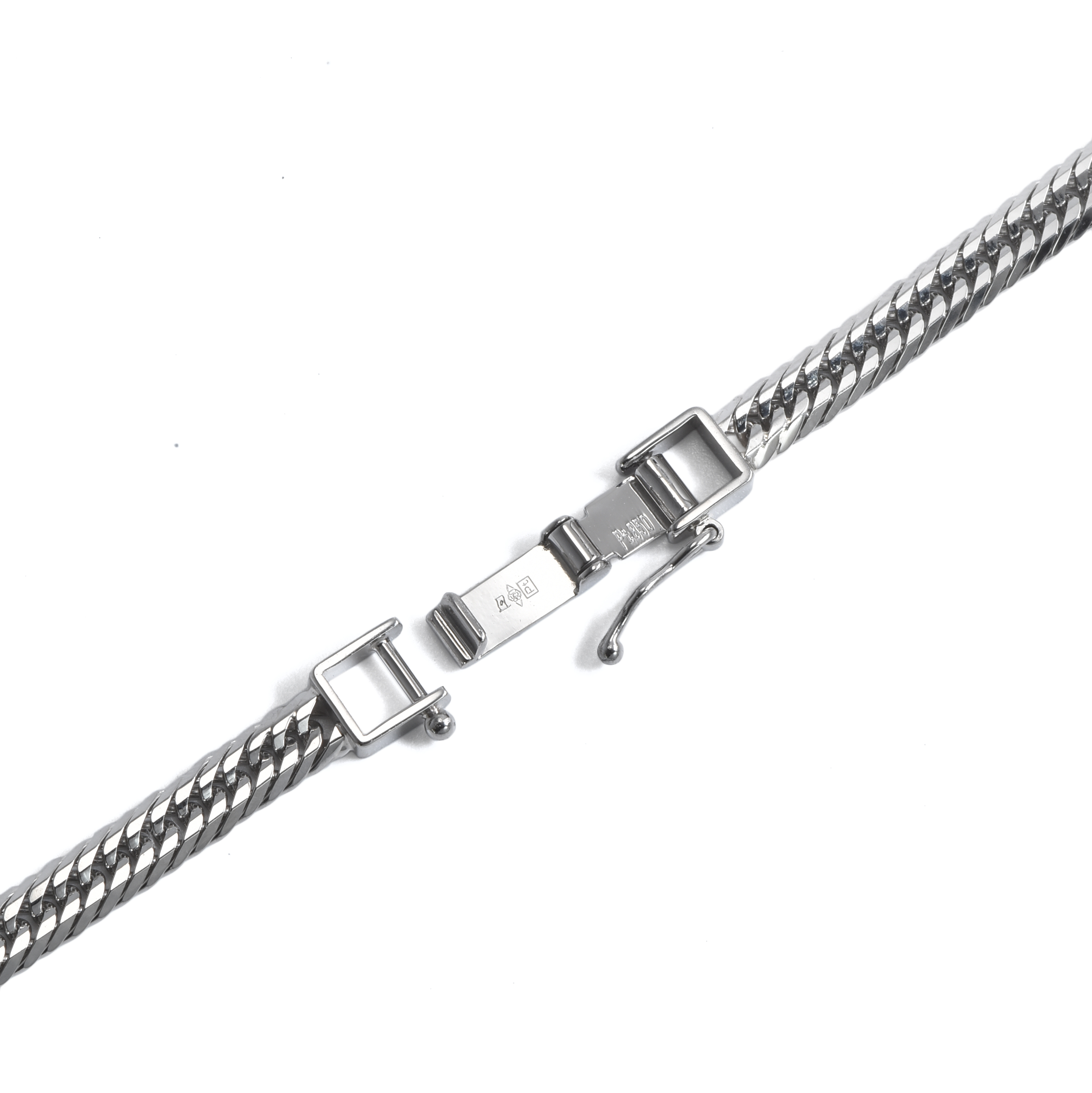 Pt850 プラチナ 喜平ネックレス 12面トリプル 33g 55cm 4.3mm幅 中折れ