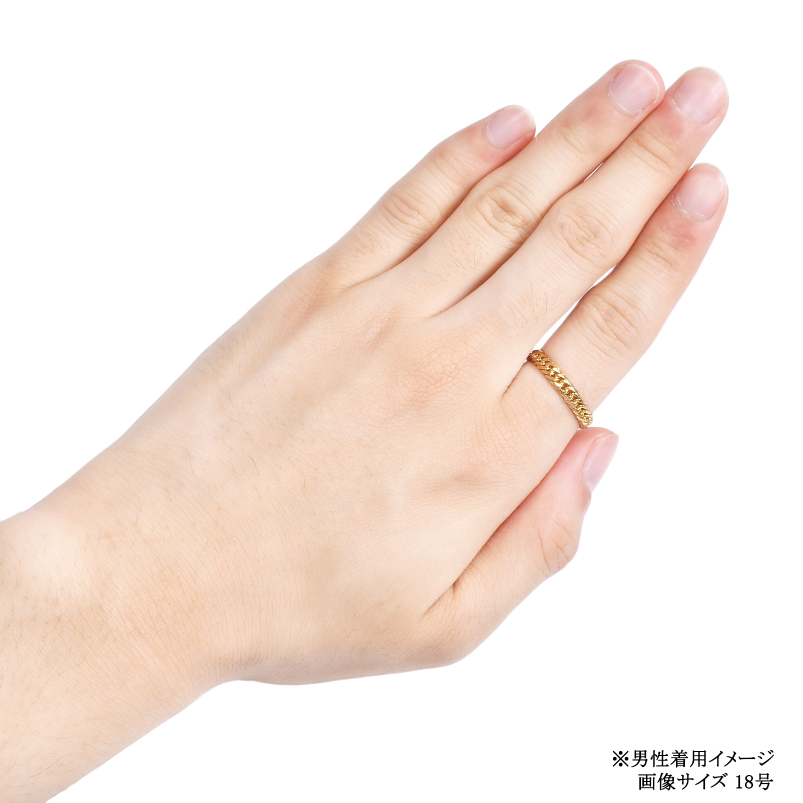 K18 18金 喜平リング 6面ダブル 3.6mm幅 ハードタイプ チェーン | SPERANZA