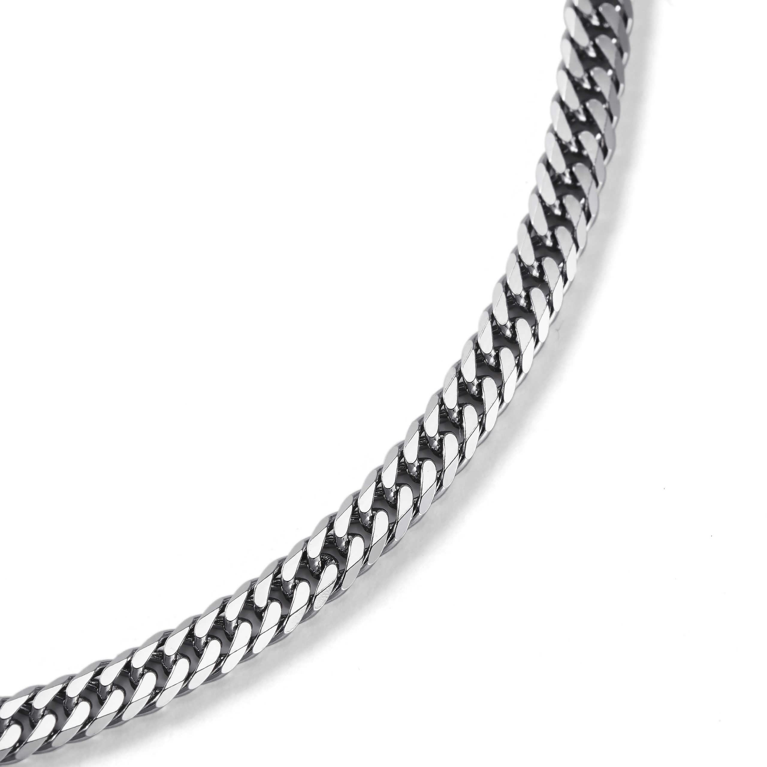 Pt850 プラチナ850 喜平ネックレス 6面ダブル 10g 45cm 2.5mm幅 中折れ