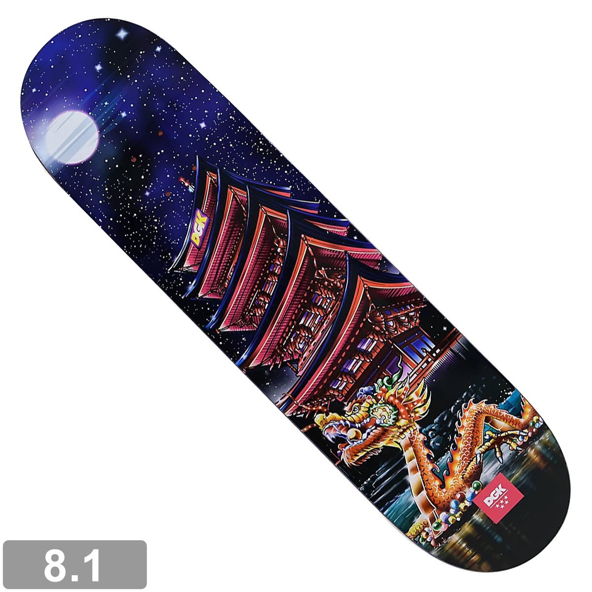 台湾製無地黒デッキテープ付き DGK ディージーケー 8.0デッキ 【公式通販】